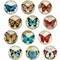 Wrapables Crystal Glass Magnets, Refrigerator Magnets for Office Whiteboards, Cabinets, Lockers (Set of 12)